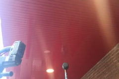 Polideportivo mont roig, falso techo entrada.